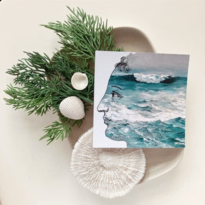 Square Postcard - Sea Goddess