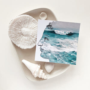 Square Postcard - Sea Goddess