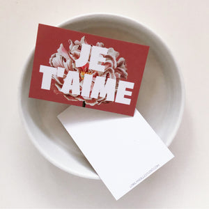 Gift Enclosure Card - Hello - Je t’aime