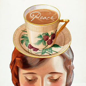 Square Postcard - Peace Tea