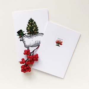 Holiday Greeting Cards - Festive Sheep