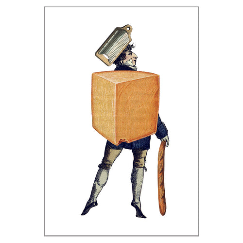 Postcards - Small - Cheese Man