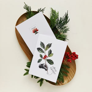 Holiday Greeting Cards - Holly Pen