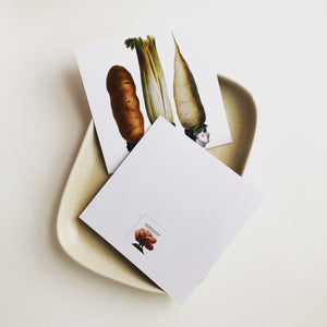 Square Postcard - Fashion Veggies