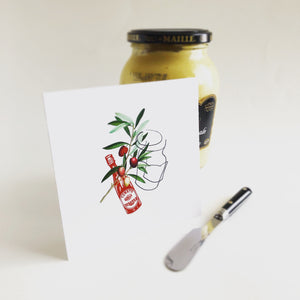 Square Postcard - Condiments