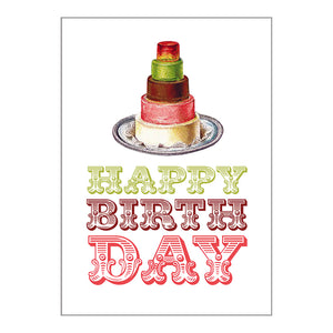 Occasion Cards - Birthday - Neapolitan Cake