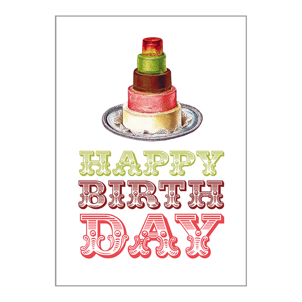 Occasion Cards - Birthday - Neapolitan Cake