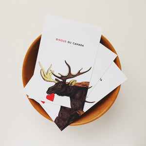 Canadiana - Moose Postcard, en Français