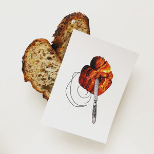 Contour Collage Postcards - Avocado Toast