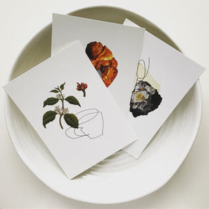 Contour Collage Postcards - The Set of Three