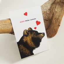 Canadiana- Bear Hug Postcard