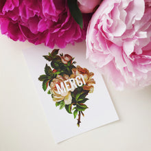 Bouquet - Merci Postcard