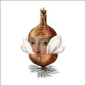 Square Postcard - Onion Head